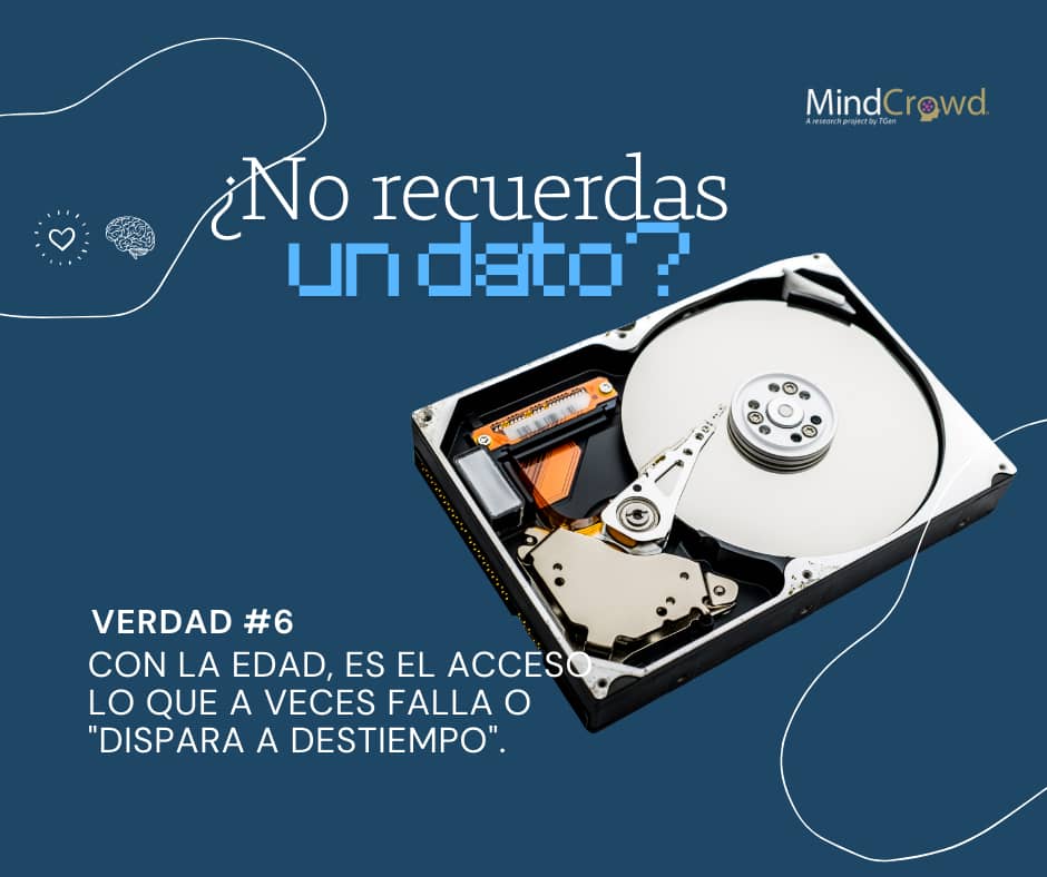 No recuerdas un dato. Los científicos expertos en memoria de MindCrowd te explican porqué.